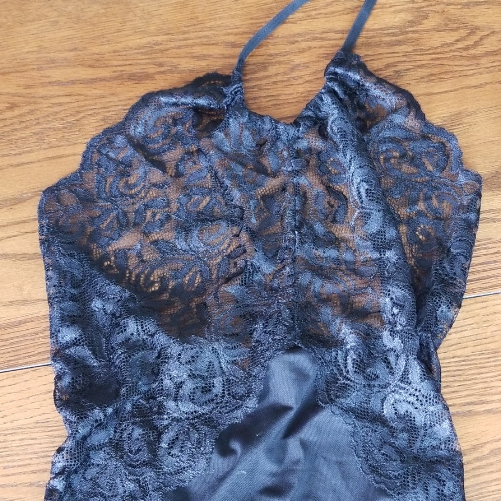 ***LAST 1***BLACK lace bandage teddy - Picture 4 of 7